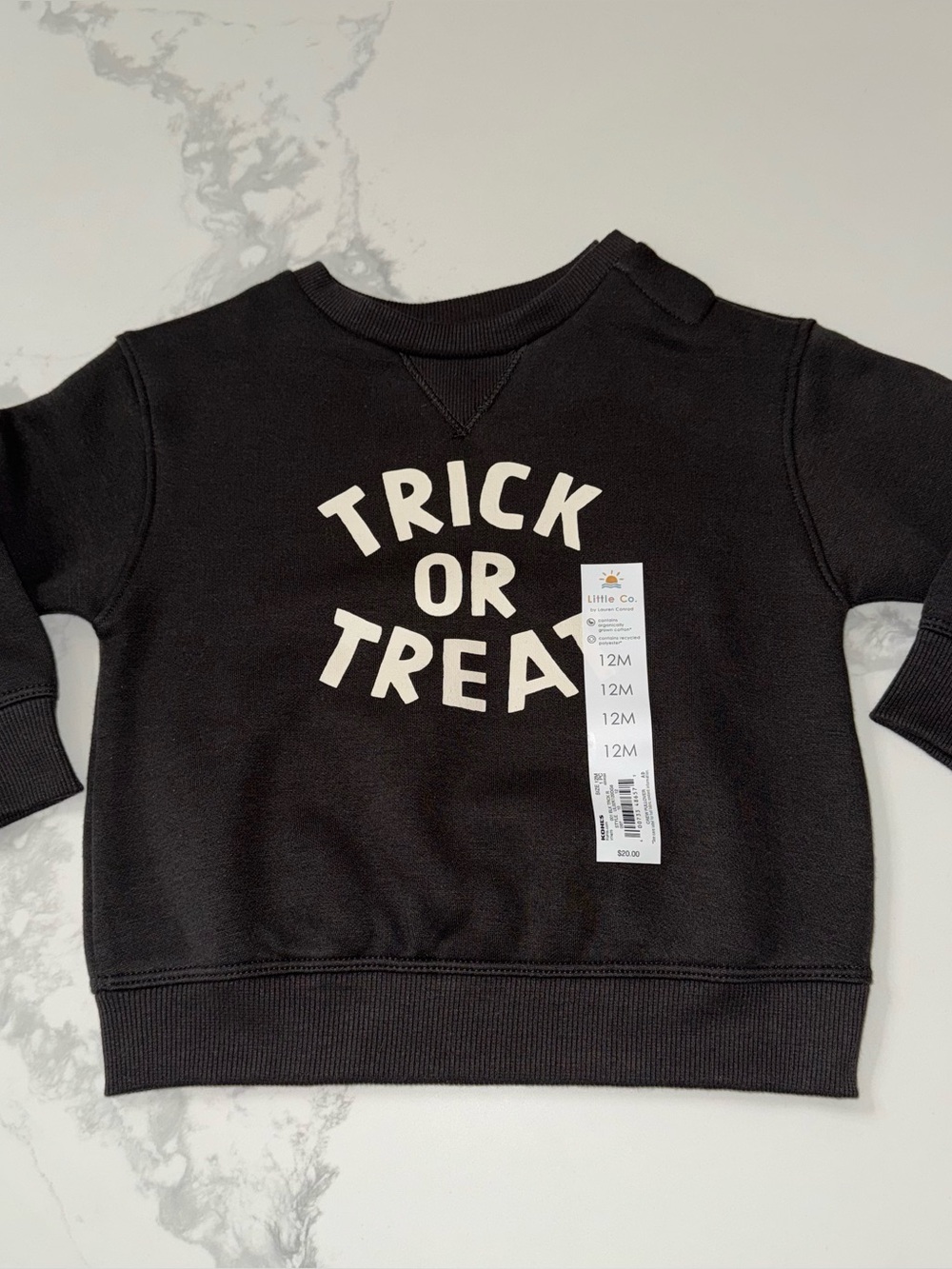 Halloween Trick or Treat Baby Sweatshirt 12M
